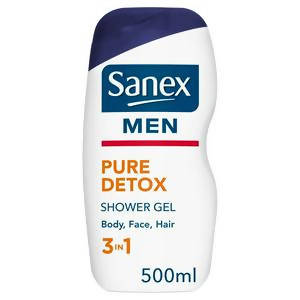 Sanex Men Pure Detox Shower Gel 500ml shower Sainsburys   