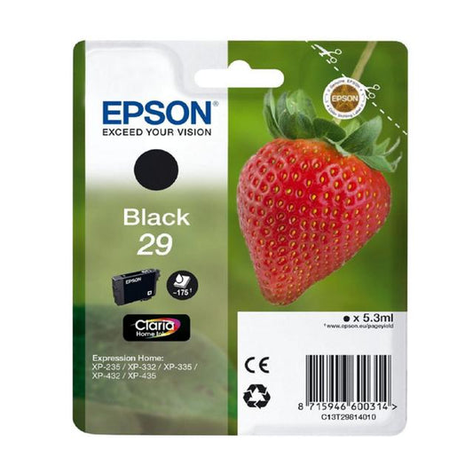 Epson T2981 Black Inkjet - Strawberry Desk Storage & Filing M&S Title  