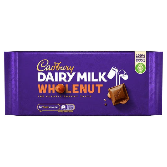 Cadbury Dairy Milk Whole Nut Chocolate Bar FOOD CUPBOARD M&S Title  