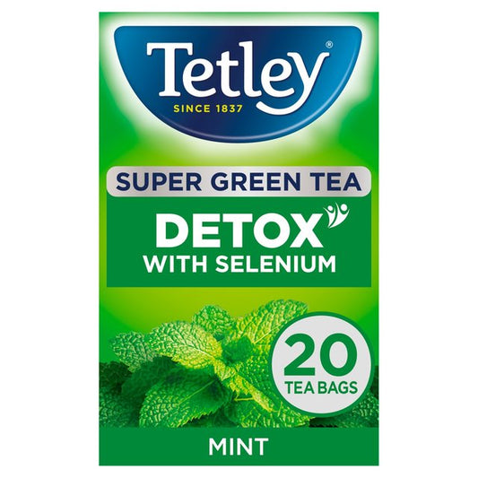 Tetley Super Green Detox Mint Tea Bags Tea M&S Title  