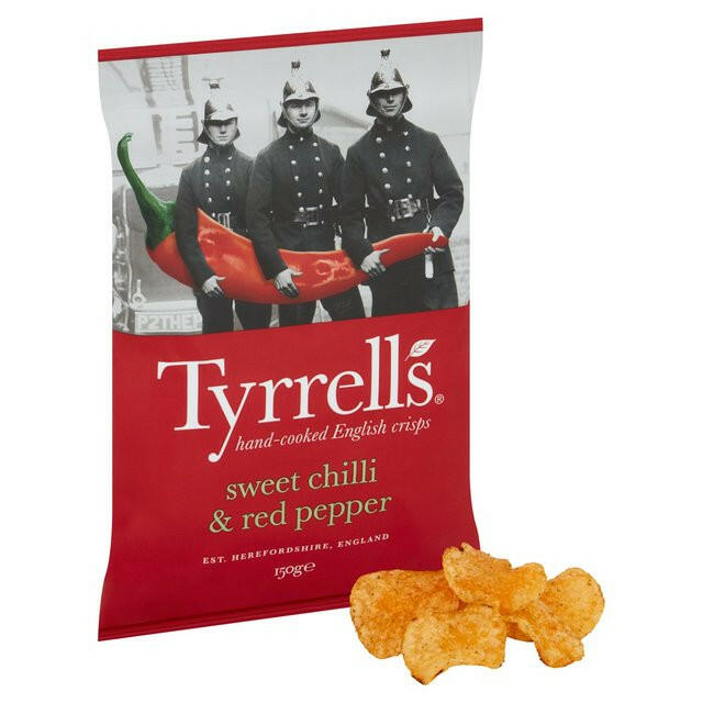 Tyrrells Sweet Chilli & Red Pepper Sharing Crisps Food Cupboard M&S