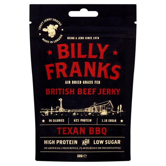 Billy Franks Texan BBQ Beef Jerky Keto M&S Title  