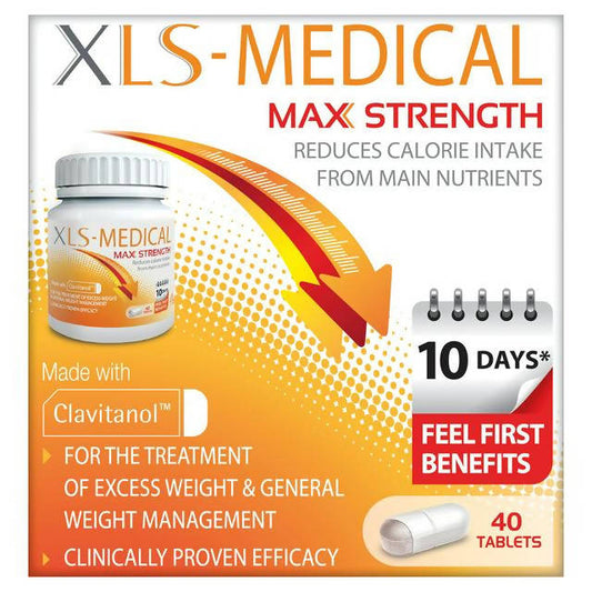 XLS Medical Max Strength 10 Days 40 Tablets Diet support tablets Sainsburys   