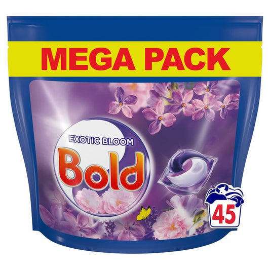 Bold All-in-1 Pods Washing Liquid Capsules Exotic Bloom Laundry M&S Title  