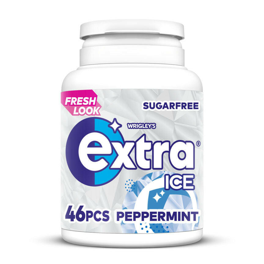 Wrigley's Extra Ice Peppermint Sugarfree Gum Snacks & Confectionery ASDA