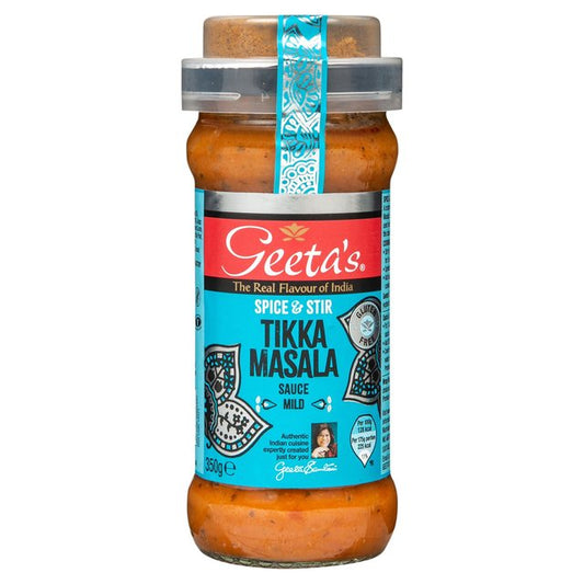 Geeta's Spice & Stir Tikka Masala Mild Cooking Sauces & Meal Kits M&S Title  