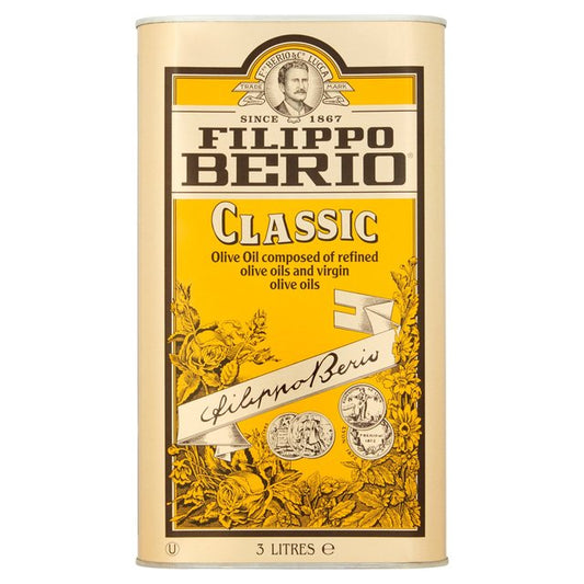 Filippo Berio Classic Olive Oil 3 Litre Tin HALAL M&S   