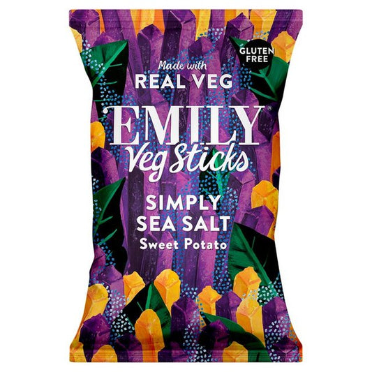 EMILY Veg Crisps Sweet Potato Sticks Sea Salt Sharing Crisps, Nuts & Snacking Fruit M&S   