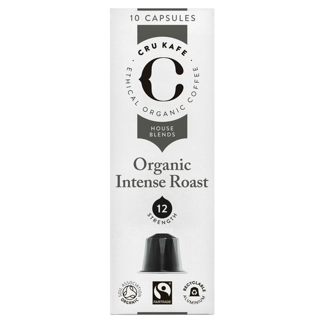 CRU Kafe Organic Intense Nespresso Compatible Coffee Capsules Fairtrade M&S Title  