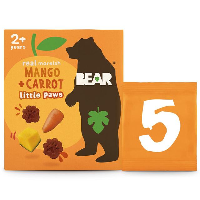 BEAR Paws Fruit & Veg Shapes Mango & Carrot 2+ years Multipack