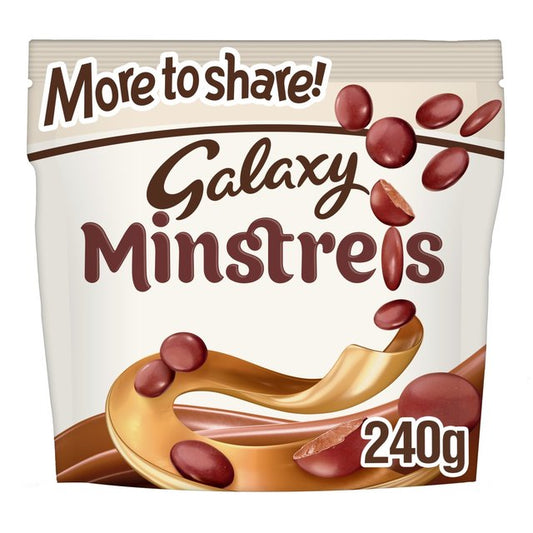 Galaxy Minstrels Milk Chocolate Buttons Sharing Pouch Bag GOODS M&S Default Title  