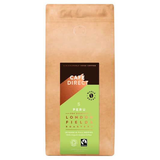 Cafedirect Organic Peru Espresso Coffee Beans Fairtrade M&S   