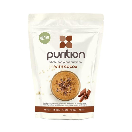 Purition Cocoa Vegan Wholefood Nutrition Powder Keto M&S Title  