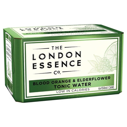London Essence Co. Blood Orange & Elderflower Tonic Water Cans Adult Soft Drinks & Mixers M&S   