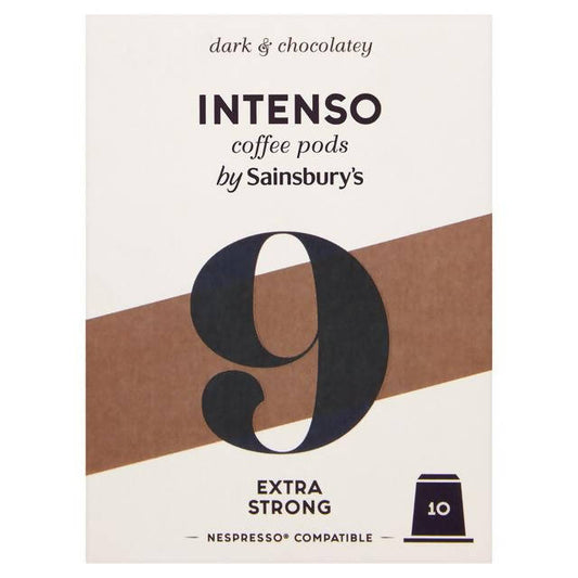 Sainsbury's Intenso Coffee Pods x10 52g All coffee Sainsburys   
