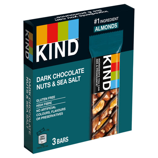 KIND Dark Chocolate Nuts & Sea Salt Snack Bars Multipack GOODS ASDA   