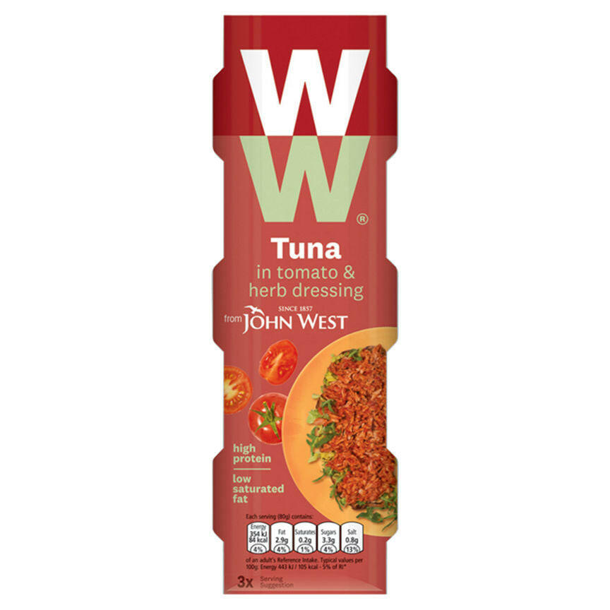 WW Tuna in Tomato & Herb Dressing Canned & Packaged Food ASDA