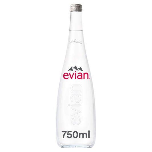 Evian Still Mineral Water Glass Bottle Water M&S   