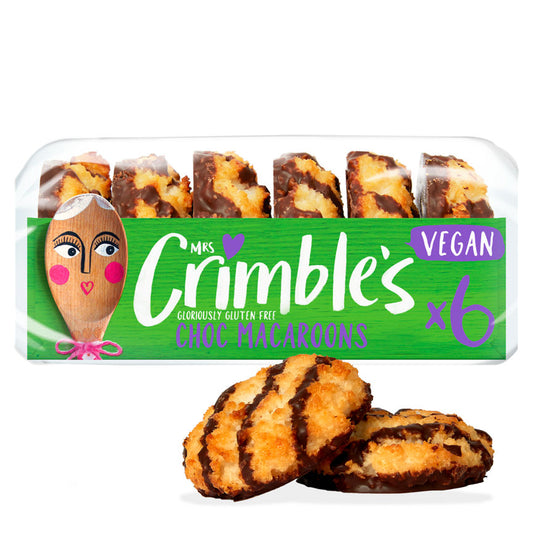 Mrs Crimble 6 Vegan Chocolate Macaroons Vegetarian & Vegan ASDA   