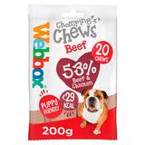 Webbox Chomping Chews with Beef  Dog Treats 20 Pack Dog Food & Accessories ASDA