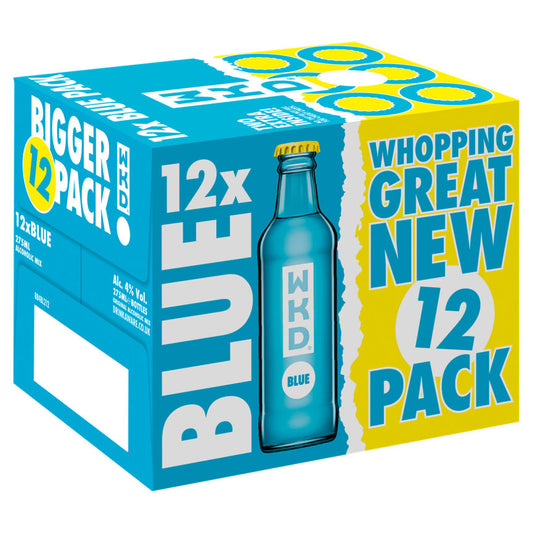 WKD Blue Alcoholic Ready to Drink 12 Pack Adult Soft Drinks & Mixers ASDA   