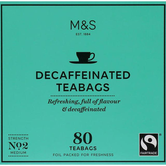 M&S Fairtrade Decaffeinated Teabags Fairtrade M&S   