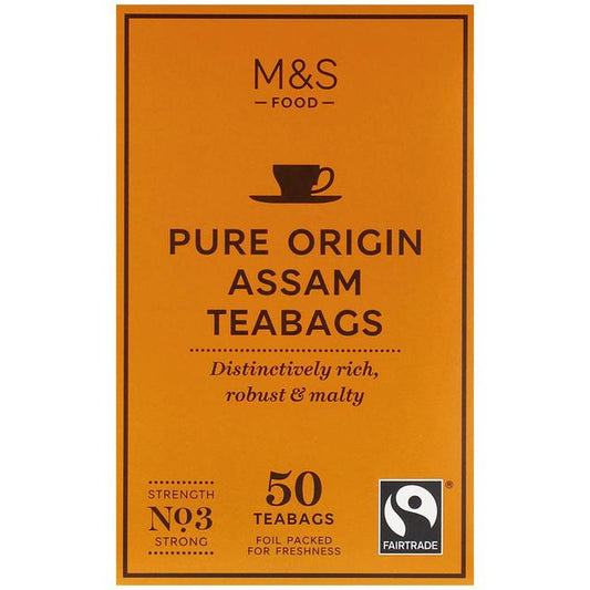M&S Fairtrade Pure Origin Assam Tea Bags GOODS M&S   