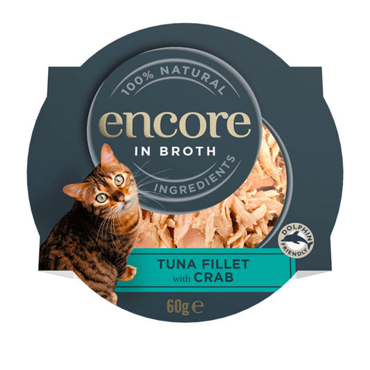 Encore Tuna Fillet with Crab in Broth Cat Food & Accessories ASDA   