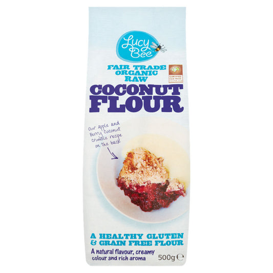 Lucy Bee Fair Trade Organic Raw Coconut Flour Sugar & Home Baking ASDA   