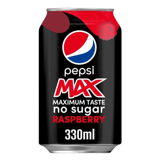 Pepsi Max Raspberry 24 x 330ml Fizzy & Soft Drinks M&S   