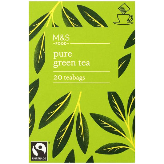 M&S Fairtrade Pure Green Tea Bags Fairtrade M&S Title  