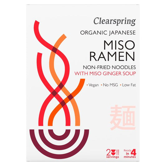 Clearspring Japanese Miso Ramen Noodles with Miso Ginger Soup Free from M&S Title  