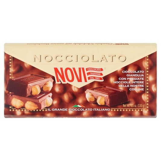 Novi Nocciolato Gianduja Chocolate with Whole Hazelnuts WORLD FOODS M&S Title  