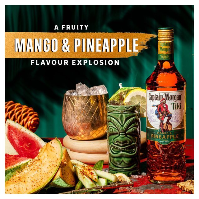Captain Morgan Tiki Pineapple and Mango Rum Based Spirit Drink Liqueurs and Spirits M&S   