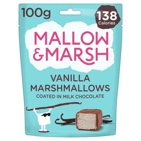 Mallow & Marsh Vanilla Marshmallows Coated in Milk Chocolate GOODS M&S Default Title  