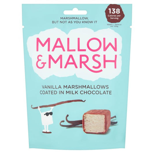 Mallow & Marsh Vanilla Marshmallows Coated in Milk Chocolate GOODS M&S   
