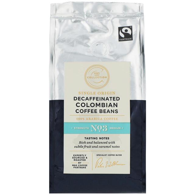 M&S Fairtrade Colombian Decaffeinated Coffee Beans Tea M&S Title  