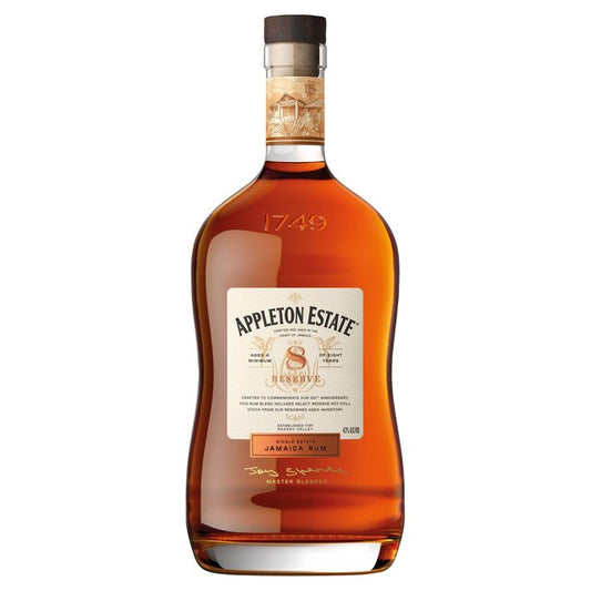Appleton Estate 8 Year Old Reserve Finest Jamaica Rum Liqueurs and Spirits M&S Title  