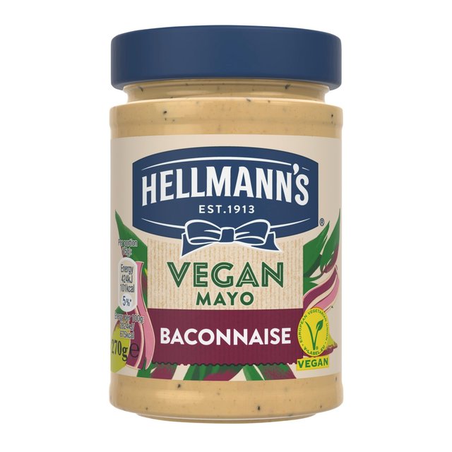 Hellmann's Vegan Bacon Mayonnaise Table sauces, dressings & condiments M&S   