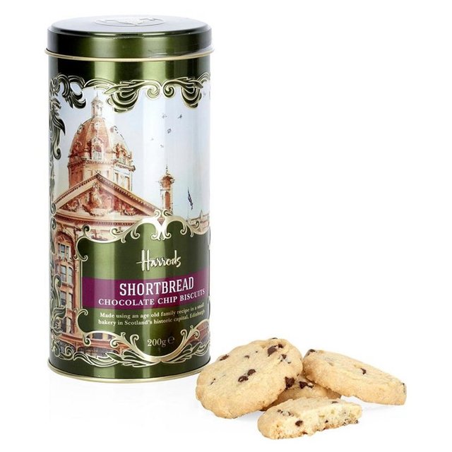 Harrods Heritage Chocolate Chip Shortbread Biscuits, Crackers & Bread M&S Title  