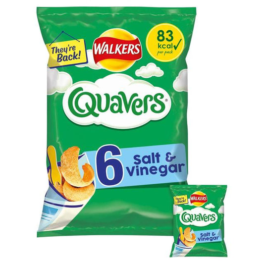 Walkers Quavers Salt & Vinegar Multipack Snacks GOODS M&S Default Title  