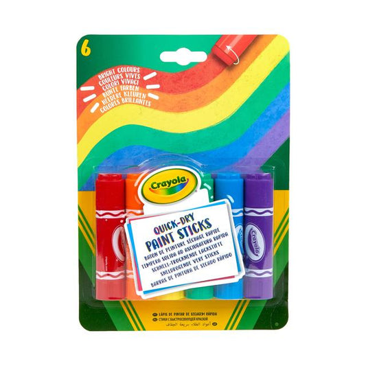 Crayola 6 Washable Paint Sticks Toys & Kid's Zone M&S Title  
