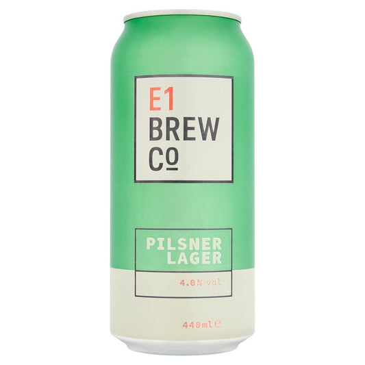 E1 Brew Co Pilsner Lager Beer & Cider M&S Title  