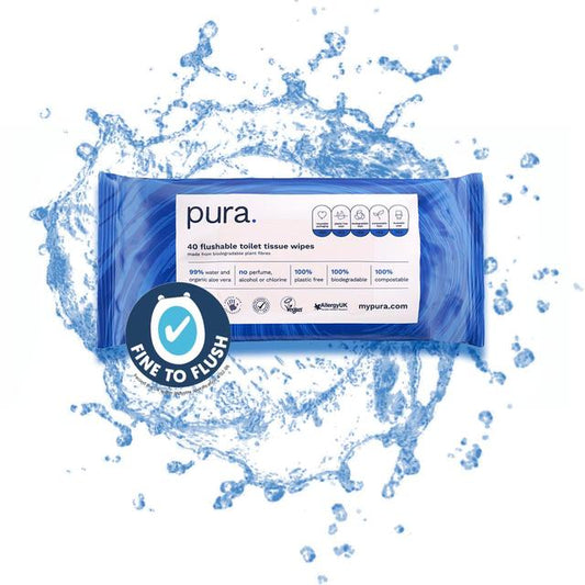 Pura Flushable Toilet Tissue Wipes, Multipack Speciality M&S   