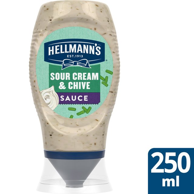 Hellmann's Sour Cream and Chive Squeezy Sauce Table sauces, dressings & condiments M&S Title  