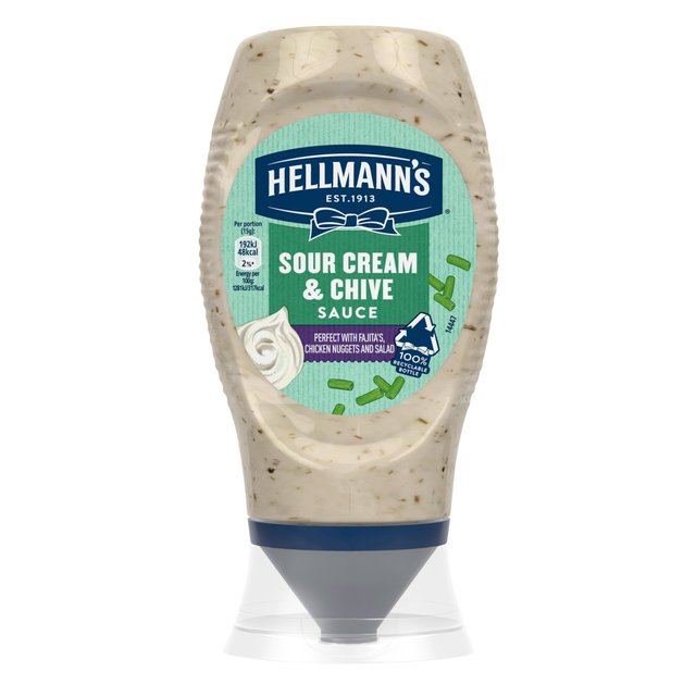 Hellmann's Sour Cream and Chive Squeezy Sauce Table sauces, dressings & condiments M&S   