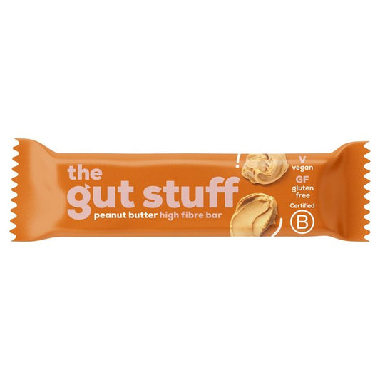 The Gut Stuff Good Fibrations Peanut Butter High Fibre Bar Free from M&S Title  