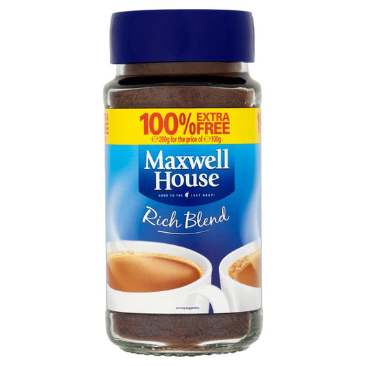 Maxwell House Rich Blend Instant Coffee Tea M&S Default Title  