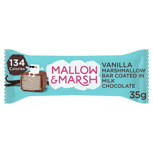 Mallow & Marsh Vanilla & Milk Chocolate Marshmallow Bar Sweets M&S Title  