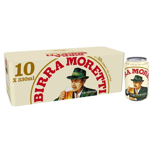 Birra Moretti Lager Beer Cans Fizzy & Soft Drinks M&S Title  